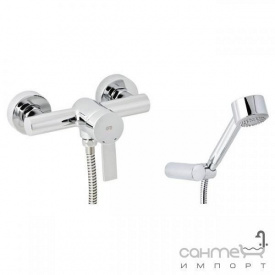 Настінний змішувач для душу з душовим комплектом Genebre Tau 2 65110 29 45 66 Хром