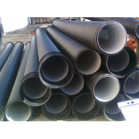 Дренажна труба двохстінних SN8 з муфтою і ущільнювачем 400 мм 6 м