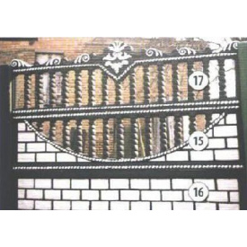 Бетонний секційний паркан