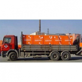 Розвантаження піноблоків краном