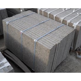 Плитка гранитная Васильевская термо 300х300х30 мм коричневая