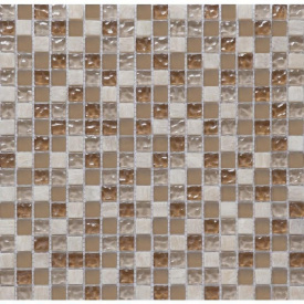 Мозаика мрамор стекло VIVACER 1,5х1,5 CS06, 30х30 cм