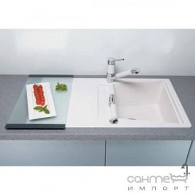 Гранитная кухонная мойка Schock Cristadur Opus D100 оборотная 90 carbonium