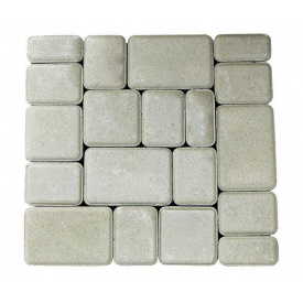 Тротуарна плитка Старе Місто Еко 25 мм біла