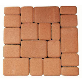 Тротуарна плитка Старе Місто Еко 25 мм персик