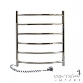 Електрична рушникосушка Navin Камелія 480х600 10-007120-4860 нержавіюча сталь, підключення зліва