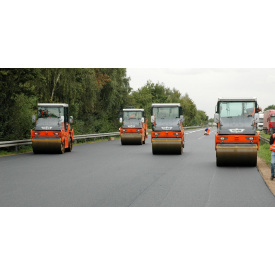 Асфальтирование дорог с применением спецтехники