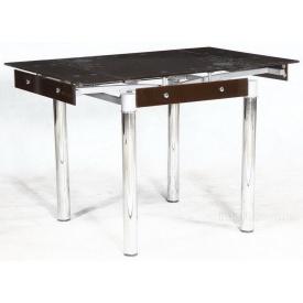 Стол на кухню раздвижной Франческо Микс Мебель 800-1300x800x750 мм коричневый