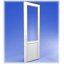 Двері металопластикові балконні Whs60 2100х700 мм білі Київ