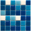 Мозаїка, скляна, Stella di Mare R-MOS B1131323335 мікс блакитний-5 на сітці 327x327x4 мм Вінниця