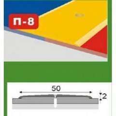 Стикоперекриваючий рівнорівневий профіль П-8 плоский 0,9 м Чернівці