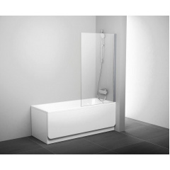 Шторка для ванни Ravak PVS1-80 білий+transparent 79840100Z1 Суми