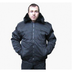 Куртка утепленная ТК-Спецодяг Пилот плащевая грета черная Кропивницкий