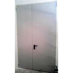 Утепленная дверь ПромТехноКом металлическая 2050х1300 мм Львов
