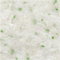 Рідкі шпалери Qстандарт Гортензія 204 білий шовк білий з салатовими пластівцями 1 кг Чернівці