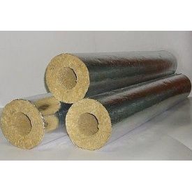 Цилиндр базальтовый фольгированный 80 кг/м3 159х100х1000 мм