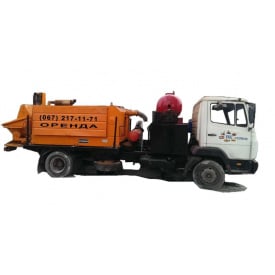 Оренда стаціонарного/мобільного бетонанососа середньої потужності 70 м3/годину до 80 м трасси