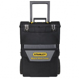 Ящик с колесами Stanley IML Mobile Work Center 2 in 1 пластмассовый, 473 x 302 x 627 мм. 1-93-968