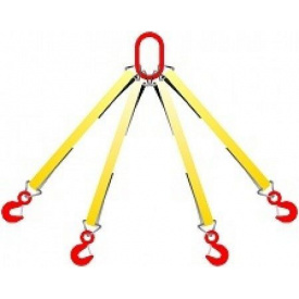 Строп текстильний 4СТ стрічковий 6,3 т 90 мм жовтий