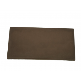 Цокольная накрывка на забор 110х400 мм коричневая