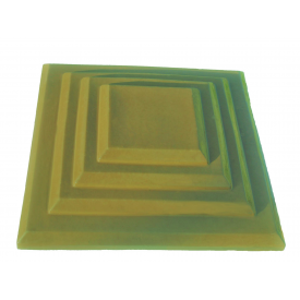 Кришка ковпак для забору Каскад 430x310 мм жовта