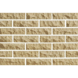 Цегла облицювальна ECOBRICK скеля рваний камінь 250x100x65 мм бежевий