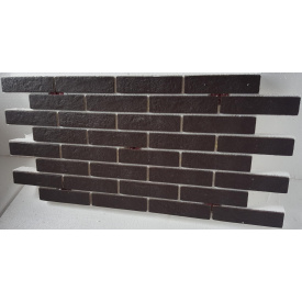Термопанель с фасадной плиткой керамогранит Golden Tile BrickStyle Strand коричневый 1000x600 мм