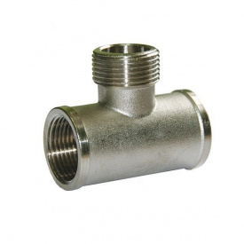 Трійник SF 3/4" внв перехідною нікельований