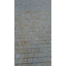 Брусчатка пилено-окатанная 100х100х30 мм серая