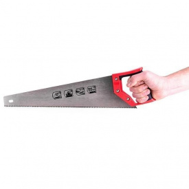 Ножовка по дереву с каленым зубом 450 мм, 55 HRC INTERTOOL HT-3102