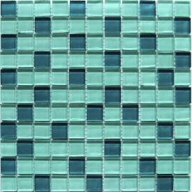 Стеклянная мозаика Керамик Полесье Crystal Aqua Mix 300х300х6 мм