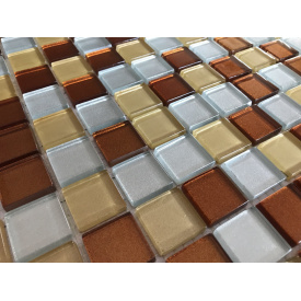 Скляна мозаїка Керамік Полісся Glance Beige Mix 300х300х6 мм