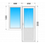 Балконный Блок OPEN TECK Elit 70 с однокамерным энергосберегающим стеклопакетом 800x1300 мм Сумы