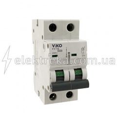 Автоматичний вимикач VIKO 2P 63A 4.5 кА 230/400В тип С Тернопіль