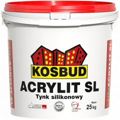 Фасадна силіконова штукатурка Kosbud Acrylit SL баранець 1,5 мм 25 кг Київ
