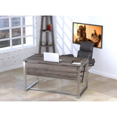 Письмовий стіл Loft design Q-135 1350х750х700 мм з царгою дсп дуб-палена Вінниця