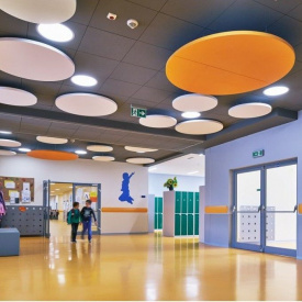 Акустический дизайнерский остров Rockfon Eclipse КРУГ 800х40 мм