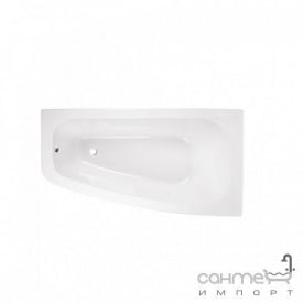Асимметричная ванна Besco PMD Piramida Luna 150x80 белая правая