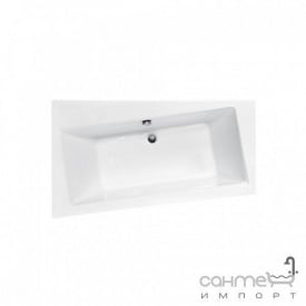 Асиметрична ванна Besco PMD Piramida Infinity 160x100 біла ліва