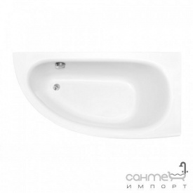 Асимметричная ванна Besco PMD Piramida Milena 150x70 белая правая