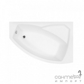 Асиметрична ванна Besco PMD Piramida Rima 150x95 біла права