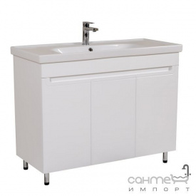 Підлогова Тумба з умивальником Аква Родос Омега 100 біла