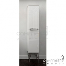 Пенал підвісний Marsan Sabrine білий глянець патина срібло ручки хром