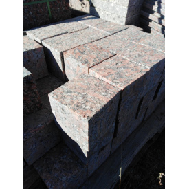 Брусчатка пиленная термообработанная Капустянского месторождения 100x100x100 мм