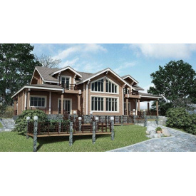 Дом из профилированного бруса 19х10 м