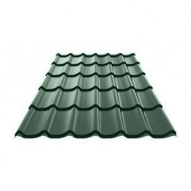 Металочерепиця Ruukki Monterrey Polyester matt 0,45 мм Зелена сосна