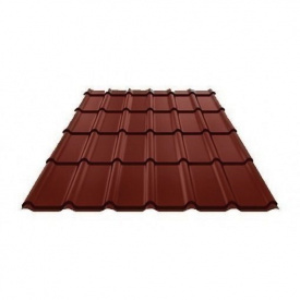 Металочерепиця Ruukki Decorrey Polyester 0,45 мм Червоне вино