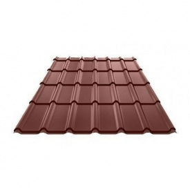 Металлочерепица Ruukki Decorrey Polyester 0,45 мм Каштан