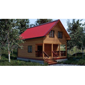 Дом из профилированного бруса 6х8 м