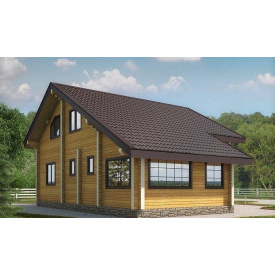 Будинок з профільованого бруса 12х9 м